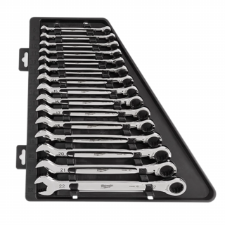 Milwaukee 15pc Ratcheting Combination Wrench Set 